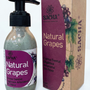 crema dental uva, sin flúor, niños, encías sensibles, aftas, orgánico, blanqueamiento natural, sacha